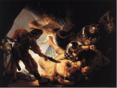 Rembrandt, “Sansón cegado por los filisteos” (1635)