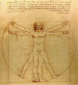 LEONARDO DA VINCI, “LAS PROPORCIONES DEL CUERPO HUMANO SEGÚN VITRUVIO” (CA. 1490)