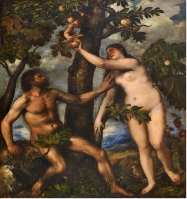 TIZIANO VECELLIO, “ADÁN Y EVA” (1550)