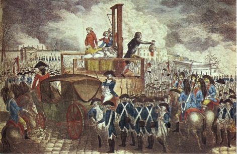 Georg Heinrich Sieveking, “EJECUCIÓN DE LUIS XVI” (1793)
