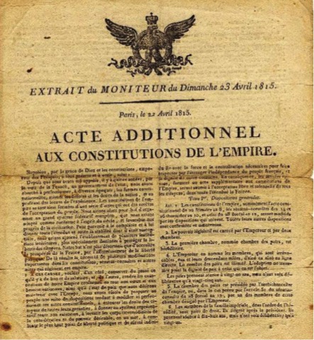 CONSTITUCIÓN FRANCESA DE 1815