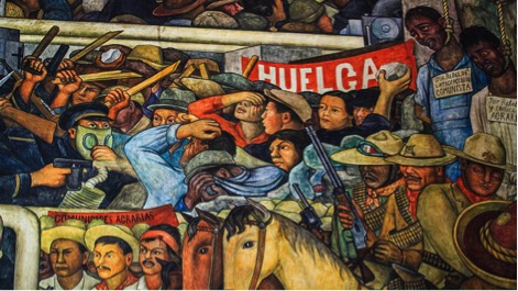 DETALLE DEL MURAL DE PALACIO NACIONAL (MÉXICO) DE DIEGO RIVERA