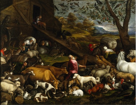 JACOPO BASSANO, “LOS ANIMALES ENTRANDO AL ARCA DE NOÉ” (CA. 1570)