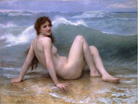 WILLIAM-ADOLPHE BOUGUEREAU, "LA VAGUE" (1896)