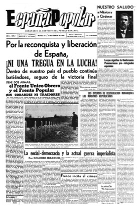 ESPAÑA POPULAR , NO. 1, 18 DE FEBRERO DE 1940. IMAGEN: CERVANTES VIRTUAL
