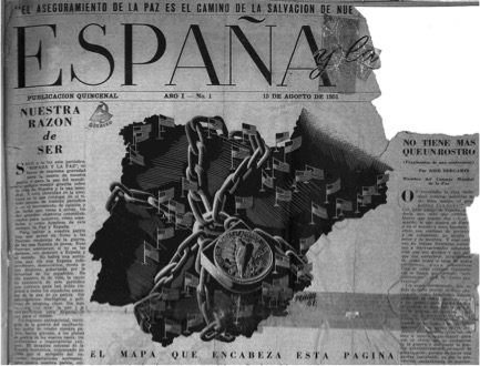 JOSEP RENAU, ESPAÑA Y LA PAZ , NÚM. 1, 15 DE AGOSTO 1951. IMAGEN: CERVANTES VIRTUAL