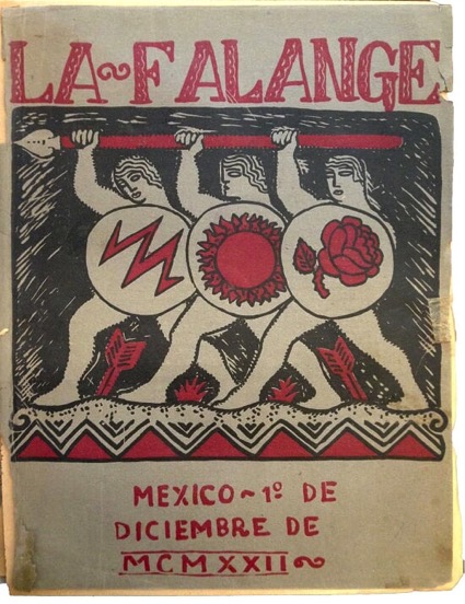 LA FALANGE Nº1, 1º DE DICIEMBRE 1922. BIBLIOTECA NACIONAL DE MÉXICO.